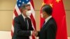 资料照片：美国国务卿布林肯与中国外长王毅在纽约出席联合国大会期间举行会晤。（2022年9月23日）