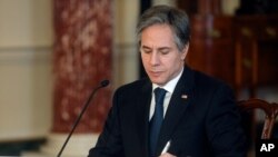 آنتونی بلینکن وزیر خارجه آمریکا در جریان سفر مجازی خود به سازمان ملل در نیویورک